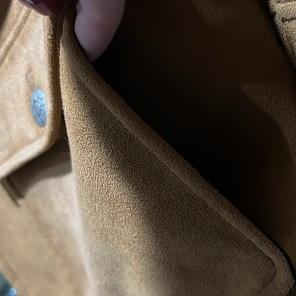 Outback Trading Co. faux Suede with faux Sherpa lining size Small - Picture 7 of 7